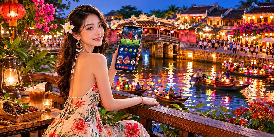 Người dùng xem kèo thể thao tại quán cà phê Hội An – theo dõi bóng đá trực tuyến